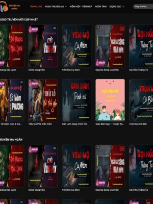 Theme WordPress nghe truyện audio